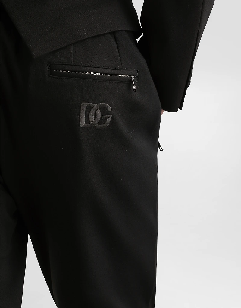 Jersey jogging pants with DG patch