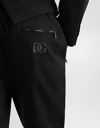 Jersey jogging pants with DG patch