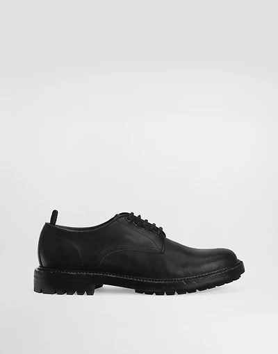 Calfskin derby shoes