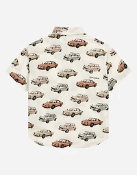 Printed poplin shirt