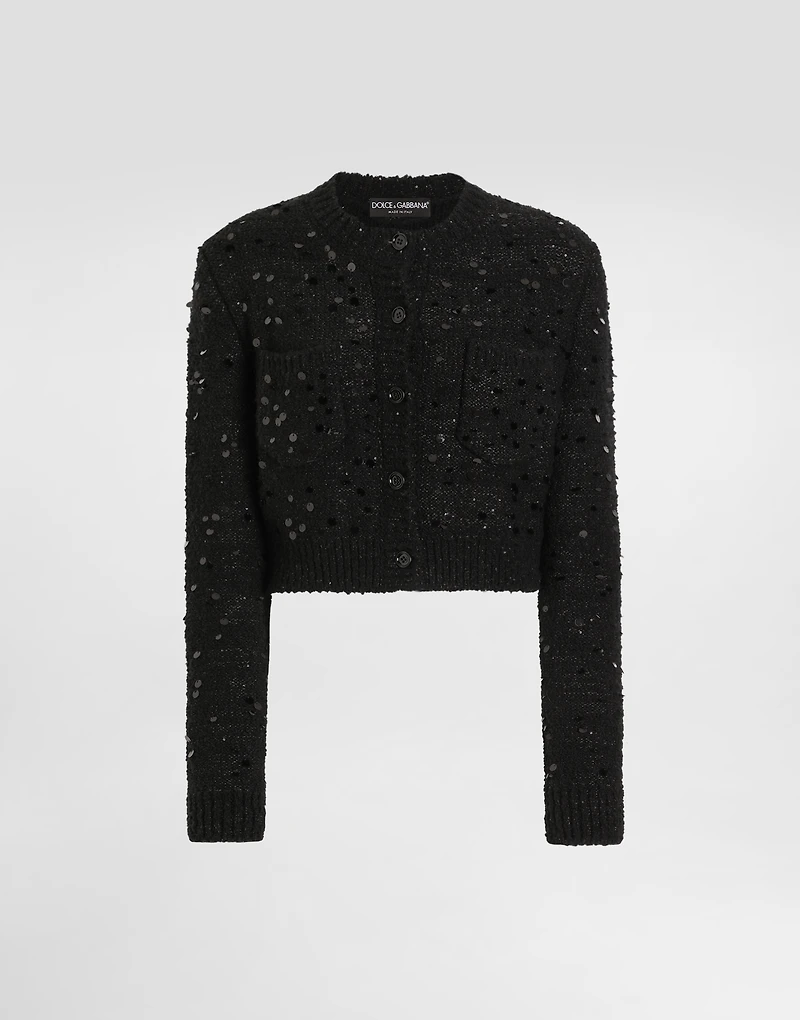 Wool blend cardigan