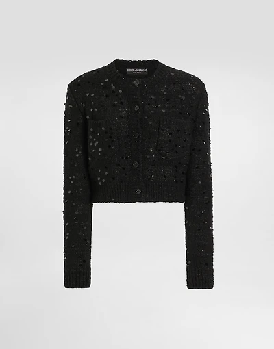 Wool blend cardigan