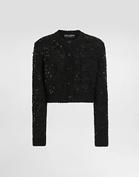 Wool blend cardigan