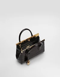 Marlene day mini handbag in polished alligator