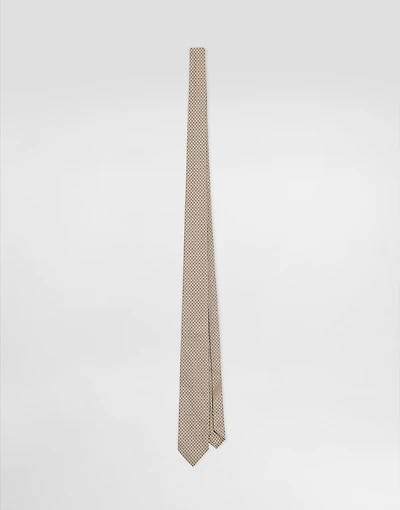 Micro-design jacquard Martini tie
