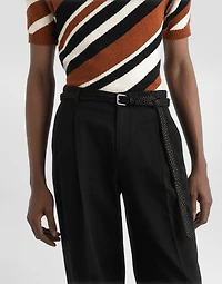 Calfskin belt
