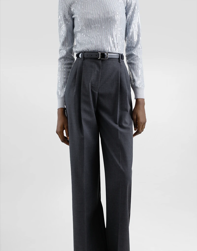 Wool fabric pants