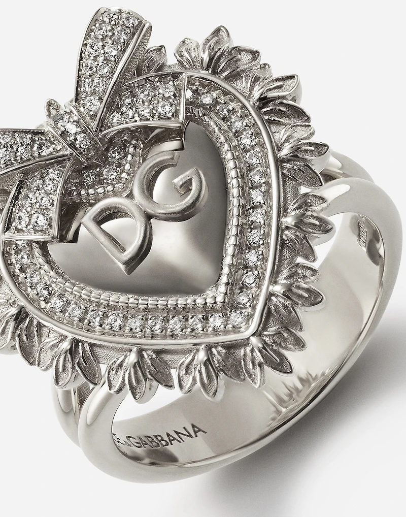 Devotion Ring
 18-carat white gold and diamonds