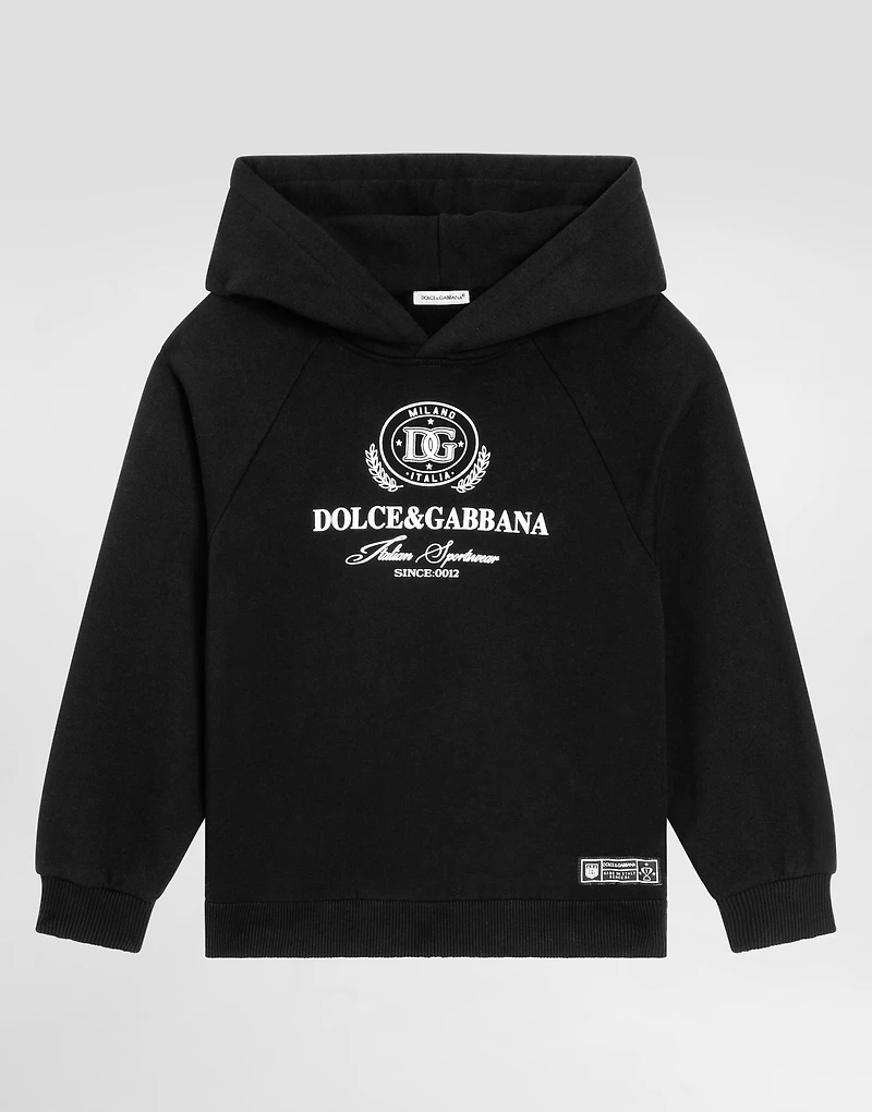 Jersey hoodie with DG print