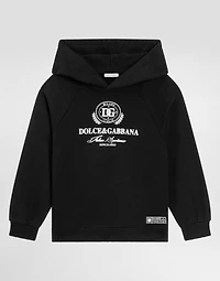 Jersey hoodie with DG print
