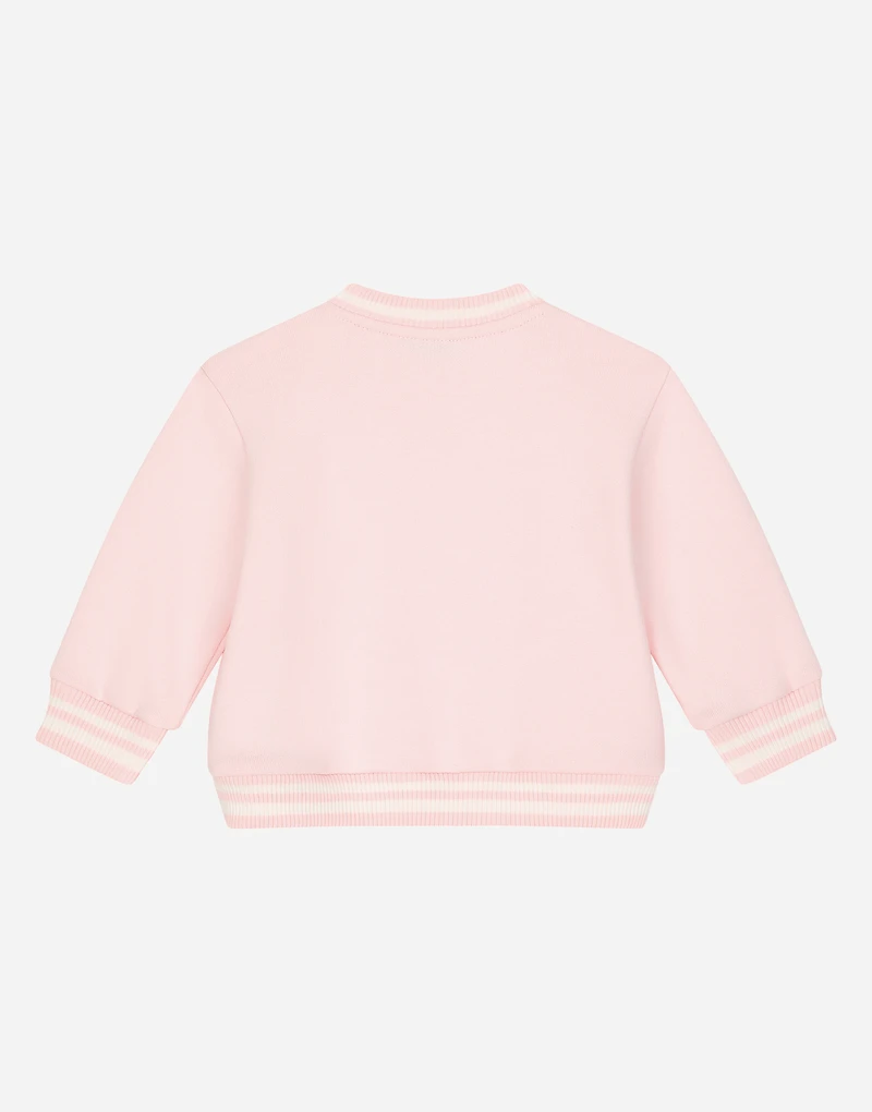 Jersey round-neck sweatshirt with DG logo