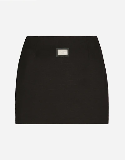 Short Ottoman skirt with Dolce&Gabbana tag