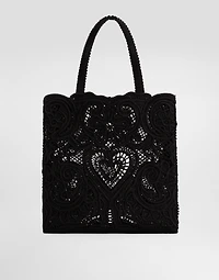 Medium cordonetto lace Beatrice shopper
