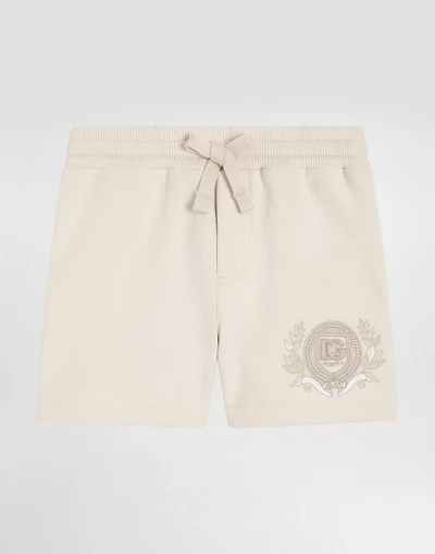 Fleece shorts with DG logo