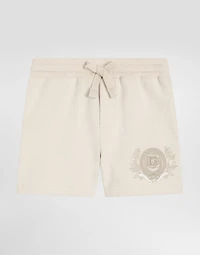 Fleece shorts with DG logo