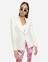 Brocade Turlington blazer