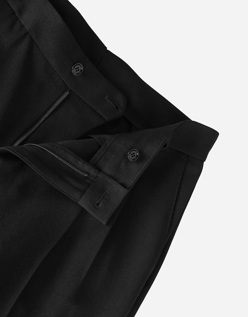 Flared woolen pants
