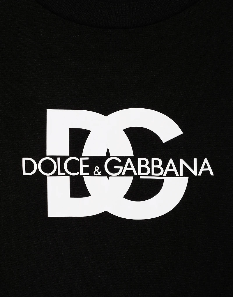 Short-sleeved T-shirt with DG logo print