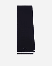 Wool jacquard scarf with Dolce&Gabbana logo