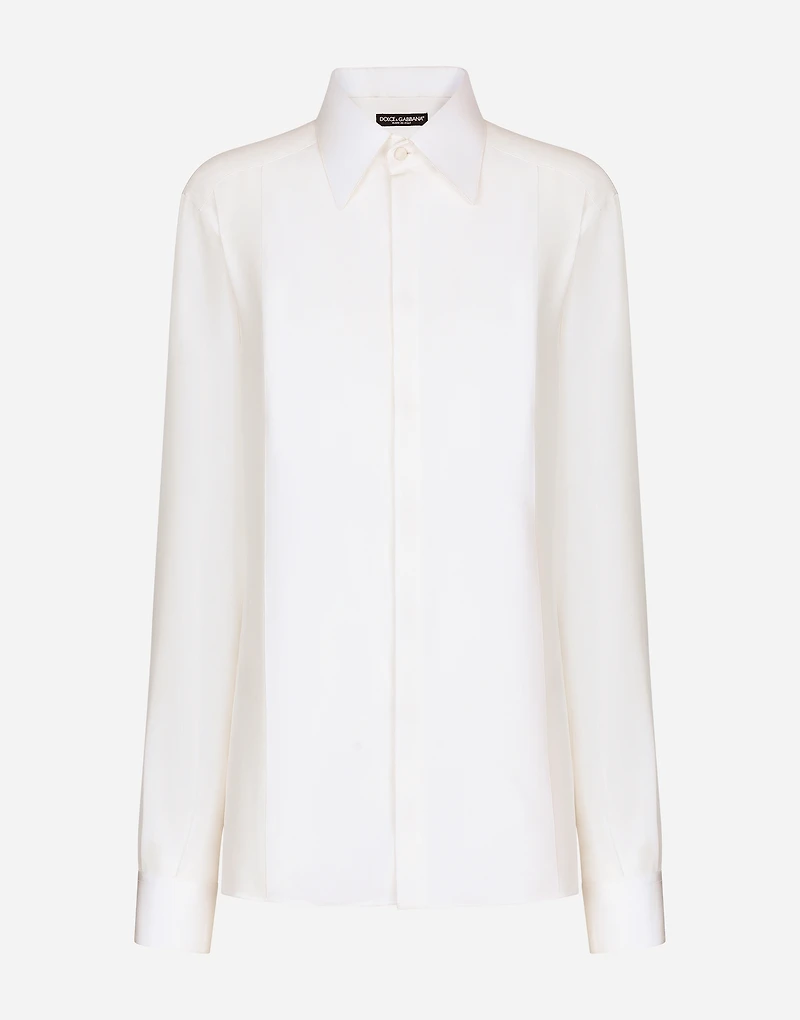 Silk crepe de chine shirt