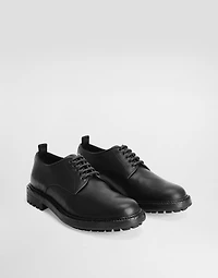 Calfskin derby shoes