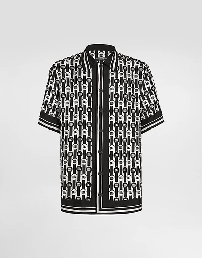 Hawaii printed silk twill shirt