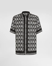 Hawaii printed silk twill shirt