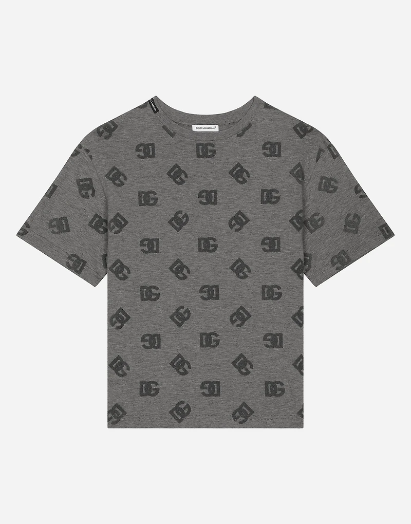 Jersey T-shirt with DG logo print