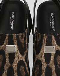 Canvas mules