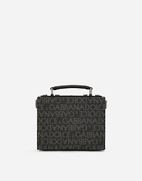 Coated jacquard box bag