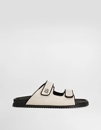 Salt&pepper fabric sandal