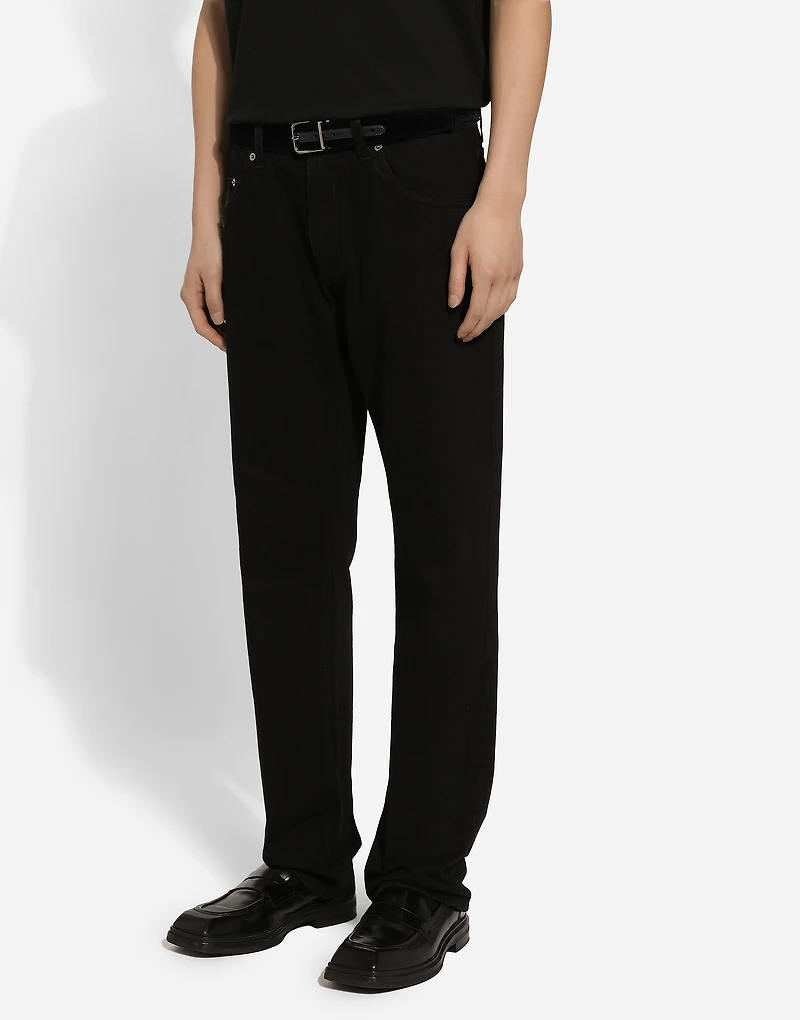 Cotton velvet belt