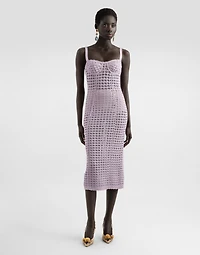 Crochet bustier dress