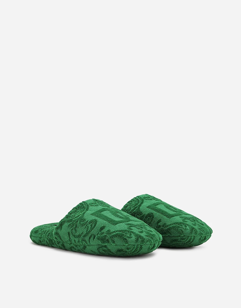 Jaquard Cotton Terry Slippers