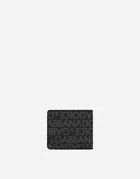 Coated jacquard bifold wallet