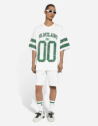 Gabardine shorts with side pockets