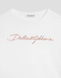 Jersey T-shirt with Dolce&Gabbana logo