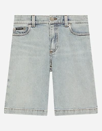 5-pocket denim shorts with DG logo