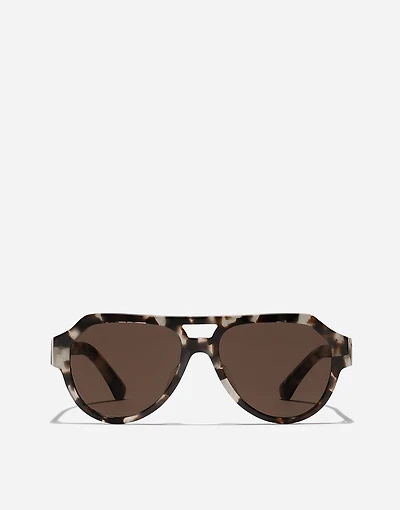 Mirror logo sunglasses