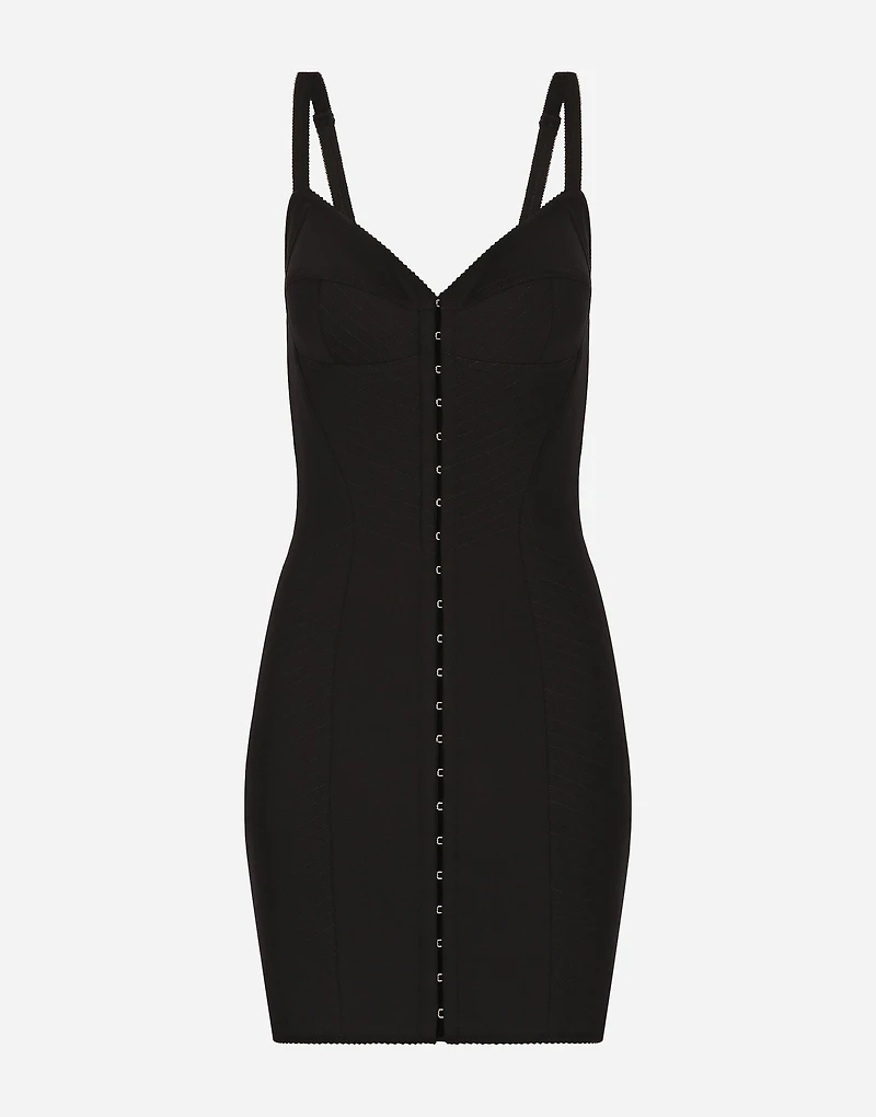 Short light technical jersey dress