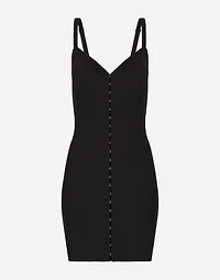 Short light technical jersey dress