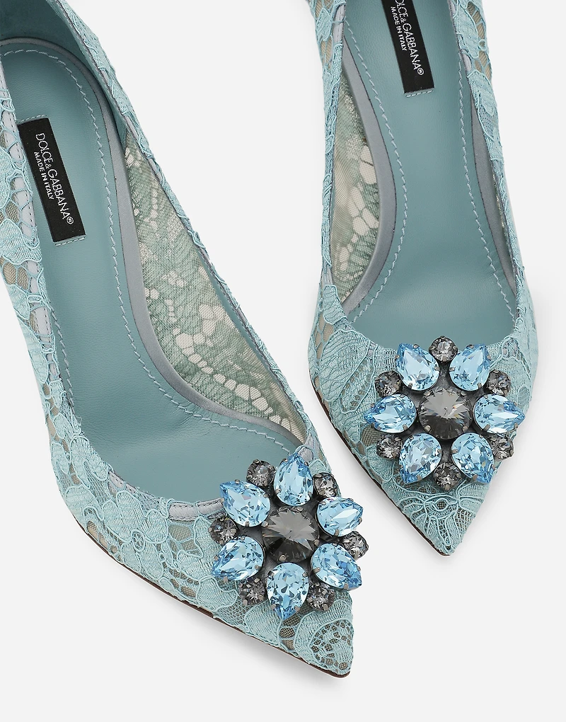 Pump Taormina lace with crystals