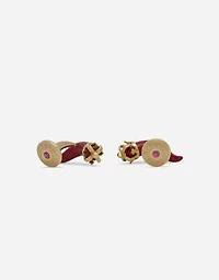  Good Luck Cufflinks18 carat yellow gold and enamel