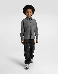 Denim cargo trousers