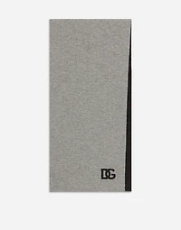 Cashmere scarf with DG logo