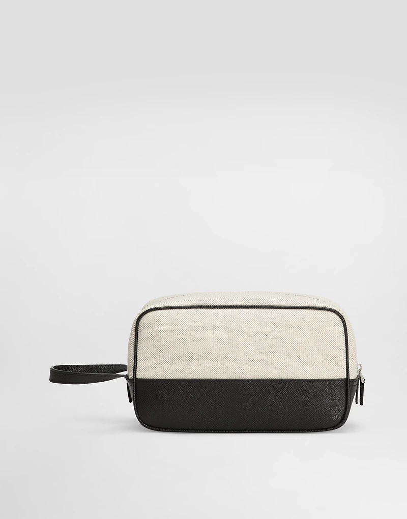 Atene salt&pepper necessaire with leather details