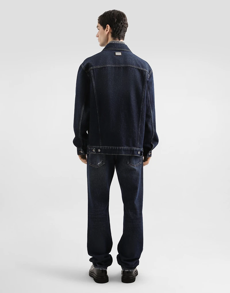 Loose cotton denim jeans