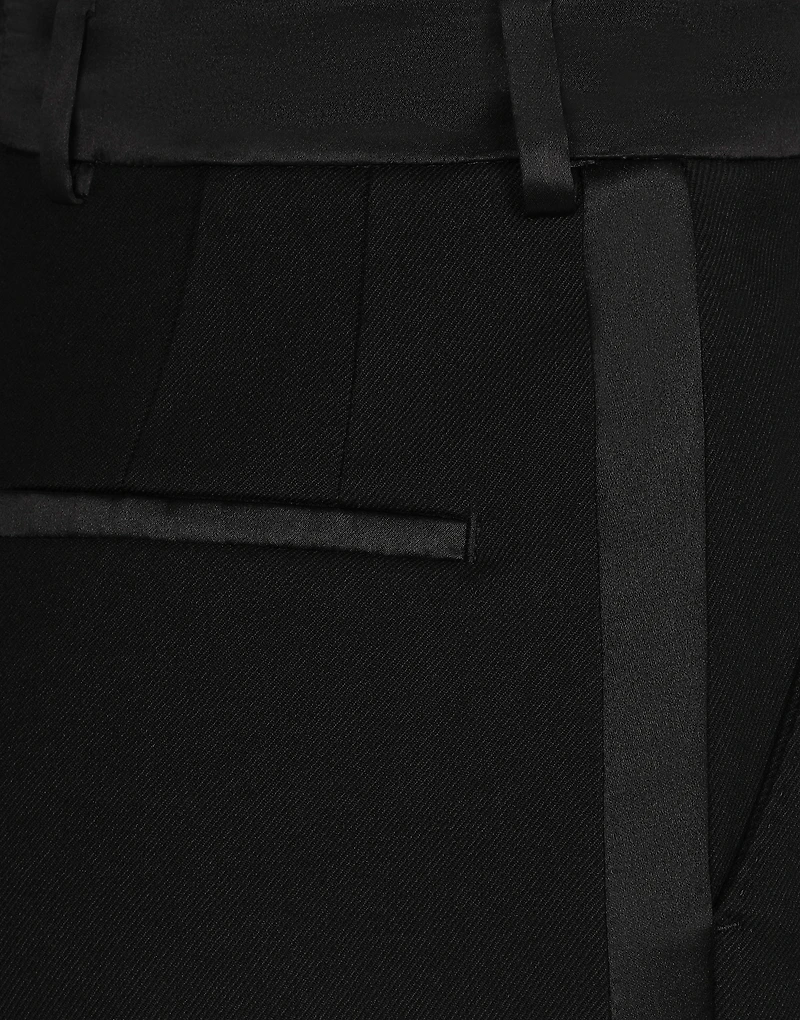 Stretch wool high-waisted tuxedo panties