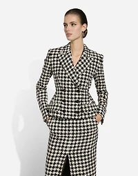 Macro-houndstooth Dolce jacket
