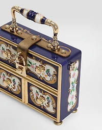 Dolce Box handbag in painted wood